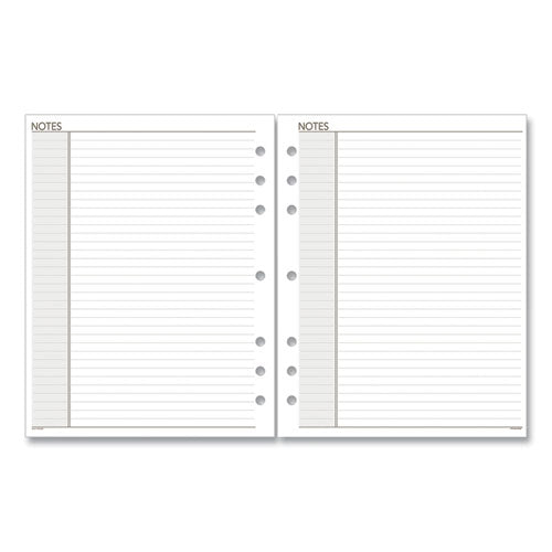 Lined Notes Pages, 8.5 X 5.5, White, 30-pack