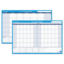 Load image into Gallery viewer, 30-60-day Undated Horizontal Erasable Wall Planner, 36 X 24, White-blue,
