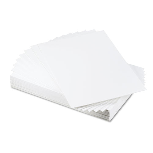 Cfc-free Polystyrene Foam Board, 20 X 30, White Surface And Core, 25-carton