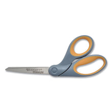 Load image into Gallery viewer, Titanium Bonded Scissors, 8&quot; Long, 3.5&quot; Cut Length, Gray-yellow Offset Handle
