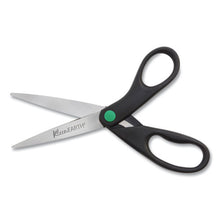 Load image into Gallery viewer, Kleenearth Scissors, 8&quot; Long, 3.25&quot; Cut Length, Black Straight Handles, 2-pack
