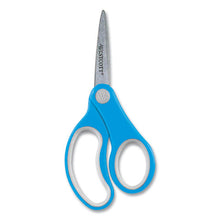 Load image into Gallery viewer, Soft Handle Kids Scissors, Pointed Tip, 5&quot; Long, 1.75&quot; Cut Length, Assorted Straight Handles, 12-pack
