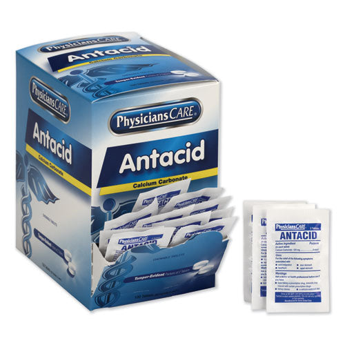 Antacid Calcium Carbonate Medication, Two-pack, 50 Packs-box