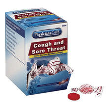 Load image into Gallery viewer, Cough And Sore Throat, Cherry Menthol Lozenges, 50 Individually Wrapped Per Box
