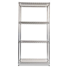 Load image into Gallery viewer, Nsf Certified Industrial 4-shelf Wire Shelving Kit, 36w X 18d X 72h, Silver
