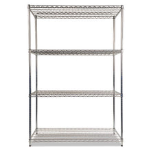 Load image into Gallery viewer, Nsf Certified Industrial 4-shelf Wire Shelving Kit, 48w X 24d X 72h, Silver
