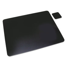 Load image into Gallery viewer, Leather Desk Pad W-coaster, 20 X 36, Black
