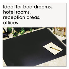 Load image into Gallery viewer, Leather Desk Pad W-coaster, 20 X 36, Black
