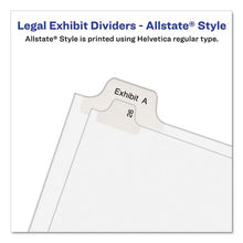 Load image into Gallery viewer, Preprinted Legal Exhibit Side Tab Index Dividers, Allstate Style, 25-tab, 76 To 100, 11 X 8.5, White, 1 Set, (1704)
