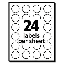 Load image into Gallery viewer, Printable Self-adhesive Removable Color-coding Labels, 0.75&quot; Dia., Light Blue, 24-sheet, 42 Sheets-pack, (5461)
