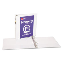 Load image into Gallery viewer, Economy View Binder With Round Rings , 3 Rings, 1.5&quot; Capacity, 11 X 8.5, White, (5726)

