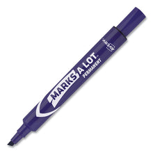 Load image into Gallery viewer, Marks A Lot Large Desk-style Permanent Marker, Broad Chisel Tip, Purple, Dozen (8884)
