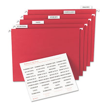 Load image into Gallery viewer, Tabs Inserts For Hanging File Folders, 1-5-cut Tabs, White, 2&quot; Wide, 100-pack

