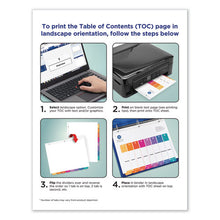 Load image into Gallery viewer, Customizable Toc Ready Index Multicolor Dividers, 5-tab, Letter, 24 Sets
