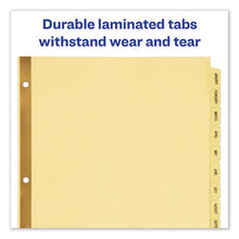 Load image into Gallery viewer, Preprinted Laminated Tab Dividers W-gold Reinforced Binding Edge, 12-tab, Letter
