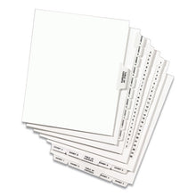 Load image into Gallery viewer, Preprinted Legal Exhibit Bottom Tab Index Dividers, Avery Style, 26-tab, Exhibit 1 To Exhibit 25, 11 X 8.5, White, 1 Set
