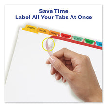 Load image into Gallery viewer, Print And Apply Index Maker Clear Label Dividers, 8 Color Tabs, Letter, 25 Sets
