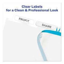 Load image into Gallery viewer, Print And Apply Index Maker Clear Label Dividers, 5 White Tabs, Letter, 25 Sets
