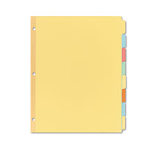 Load image into Gallery viewer, Write And Erase Plain-tab Paper Dividers, 8-tab, Letter, Multicolor, 24 Sets
