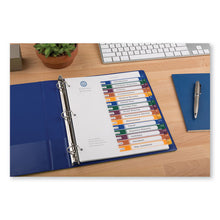 Load image into Gallery viewer, Customizable Table Of Contents Ready Index Dividers With Multicolor Tabs, 15-tab, 1 To 15, 11 X 8.5, Translucent, 1 Set
