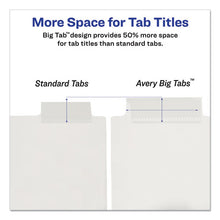 Load image into Gallery viewer, Insertable Big Tab Plastic Dividers, 8-tab, 11 X 8.5, Clear, 1 Set
