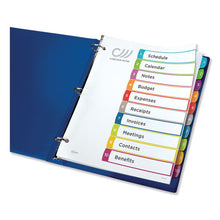 Load image into Gallery viewer, Customizable Toc Ready Index Multicolor Dividers, 1-10, Letter

