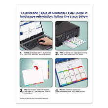 Load image into Gallery viewer, Customizable Toc Ready Index Multicolor Dividers, 1-31, Letter
