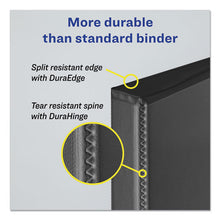 Load image into Gallery viewer, Durable View Binder With Durahinge And Slant Rings, 3 Rings, 2&quot; Capacity, 11 X 8.5, Black
