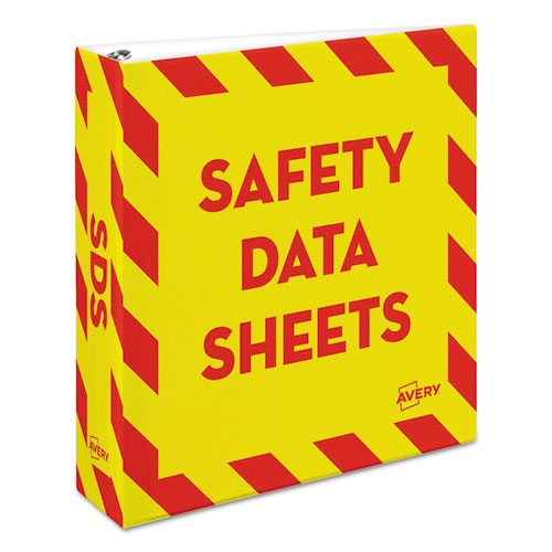 Heavy-duty Preprinted Safety Data Sheet Binder, 3 Rings, 2