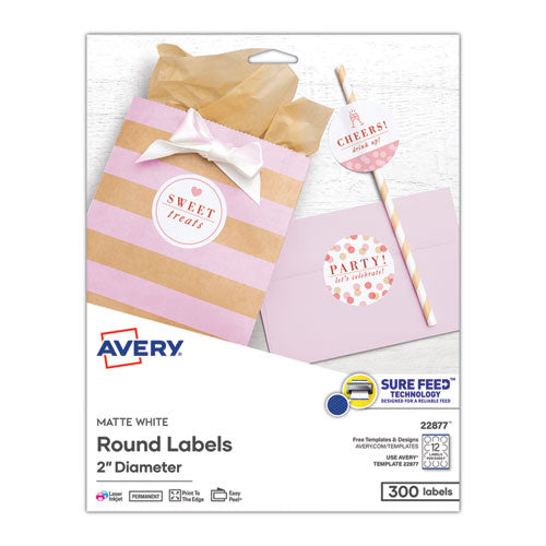 Round Print-to-the Edge Labels With Surefeed And Easypeel, 2