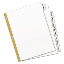 Load image into Gallery viewer, Write And Erase Big Tab Paper Dividers, 8-tab, White, Letter
