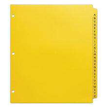 Load image into Gallery viewer, Heavy-duty Preprinted Plastic Tab Dividers, 26-tab, A To Z, 11 X 9, Yellow, 1 Set
