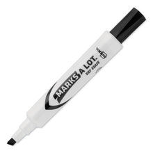 Load image into Gallery viewer, Marks A Lot Desk-style Dry Erase Marker, Broad Chisel Tip, Black, Dozen (24408)
