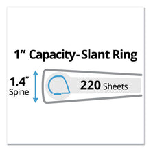 Load image into Gallery viewer, Durable Non-view Binder With Durahinge And Slant Rings, 3 Rings, 1&quot; Capacity, 11 X 8.5, Black
