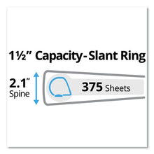 Load image into Gallery viewer, Durable Non-view Binder With Durahinge And Slant Rings, 3 Rings, 1.5&quot; Capacity, 11 X 8.5, Black
