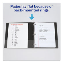 Load image into Gallery viewer, Mini Size Durable Non-view Binder With Round Rings, 3 Rings, 2&quot; Capacity, 8.5 X 5.5, Black
