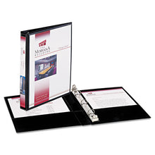 Load image into Gallery viewer, Mini Size Durable View Binder With Round Rings, 3 Rings, 0.5&quot; Capacity, 8.5 X 5.5, Black
