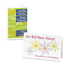 Load image into Gallery viewer, Half-fold Greeting Cards, Inkjet, 5 1-2 X 8.5, Matte White, 20-box W-envelopes
