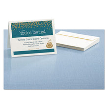 Load image into Gallery viewer, Textured Note Cards, Inkjet, 4 1-4 X 5 1-2, Uncoated White, 50-bx W-envelopes
