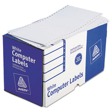 Load image into Gallery viewer, Dot Matrix Printer Mailing Labels, Pin-fed Printers, 2.94 X 5, White, 3,000-box

