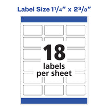 Load image into Gallery viewer, White Dissolvable Labels W- Sure Feed, 1 1-4 X 2 3-8, White, 90-pk
