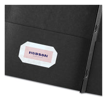 Load image into Gallery viewer, Two-pocket Folder, Prong Fastener, Letter, 1-2&quot; Capacity, Black, 25-box
