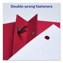 Load image into Gallery viewer, Two-pocket Folder, Prong Fastener, Letter, 1-2&quot; Capacity, Red, 25-box
