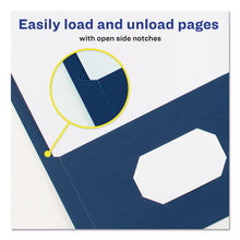 Load image into Gallery viewer, Two-pocket Folder, 40-sheet Capacity, Dark Blue, 25-box
