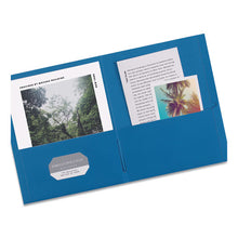 Load image into Gallery viewer, Two-pocket Folder, 40-sheet Capacity, Light Blue, 25-box
