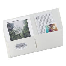 Load image into Gallery viewer, Two-pocket Folder, 40-sheet Capacity, White, 25-box

