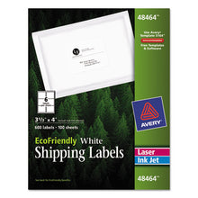 Load image into Gallery viewer, Ecofriendly Mailing Labels, Inkjet-laser Printers, 3.33 X 4, White, 6-sheet, 100 Sheets-pack
