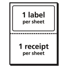 Load image into Gallery viewer, Shipping Labels With Paper Receipt And Trueblock Technology, Inkjet-laser Printers, 5.06 X 7.63, White, 50-pack
