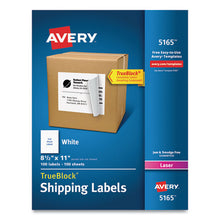 Load image into Gallery viewer, Shipping Labels With Trueblock Technology, Laser Printers, 8.5 X 11, White, 100-box

