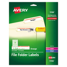 Load image into Gallery viewer, Permanent Trueblock File Folder Labels With Sure Feed Technology, 0.66 X 3.44, White, 30-sheet, 25 Sheets-pack
